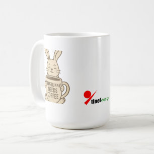 "Somebunny braucht Kaffee" Tasse Süße Hasen-Wort