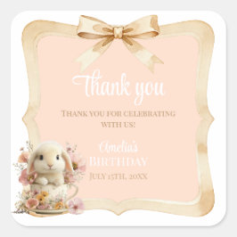 Somebunny is Turning One Favor Stickers