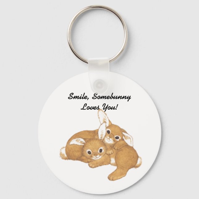 Somebunny Liebe You Schlüsselanhänger (Vorderseite)