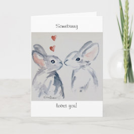 Somebunny Lieben Sie Feiertagskarte