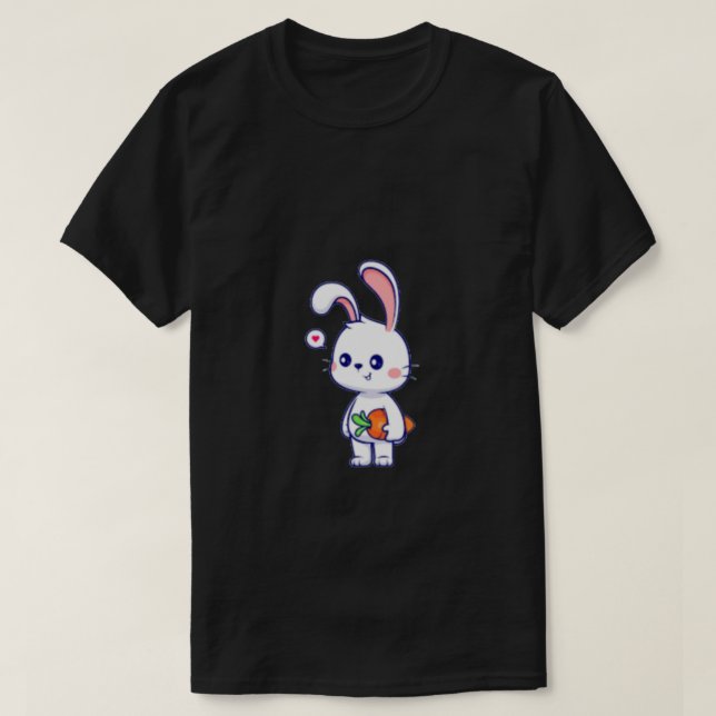 ''Somebunny Loves You'' Heart Carrot T-Shirt (Design vorne)