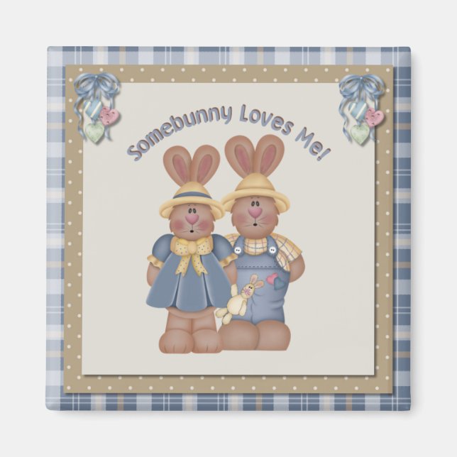 Somebunny M'aime - Magnet (Devant)