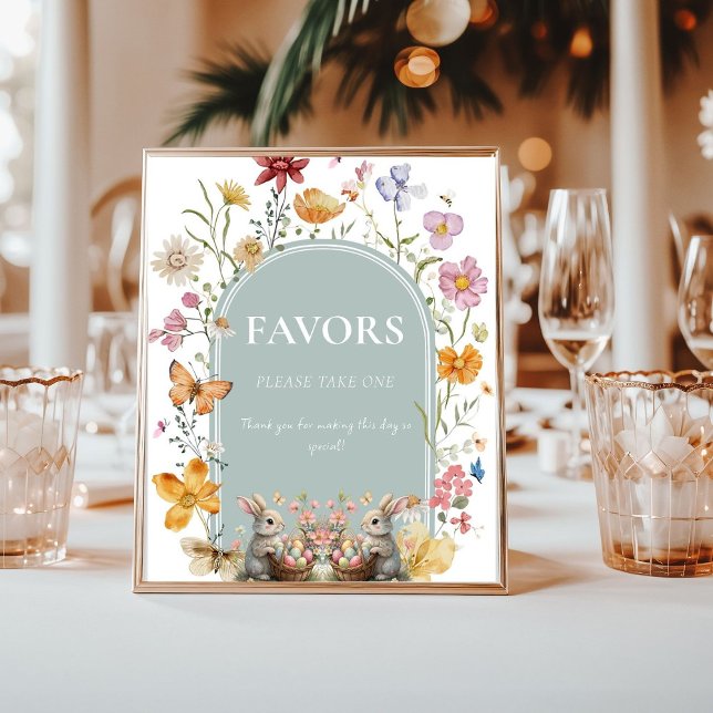 someBunny Oaster Wildblume Baby Dusche Empfang Poster (Von Creator hochgeladen)