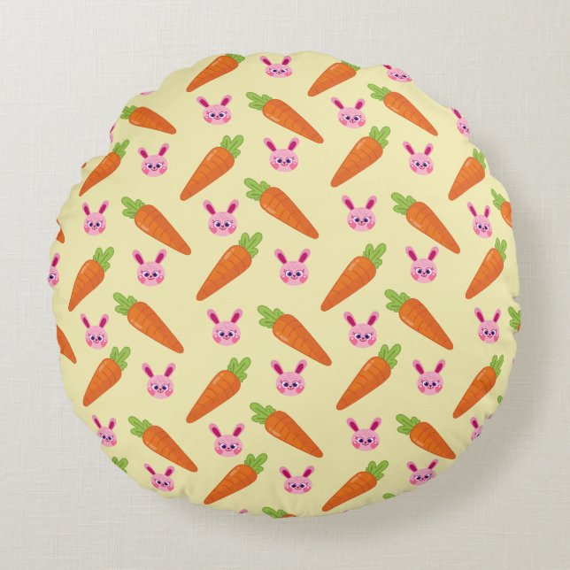 Somebunny Rundes Kissen (Vorderseite)