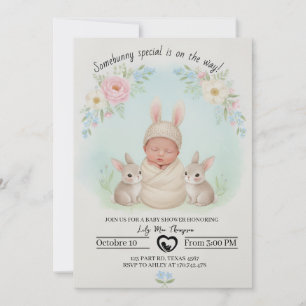Somebunny Special ist auf dem Weg – Babyparty Einladung