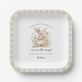 Somebunny Special Wildblumen Frühjahrsdusche Pappteller