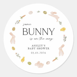 Somebunny Spring Ostern Baby Shower Runder Aufkleber