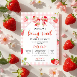 Someone Berry Sweet Baby Shower Invitation Einladung