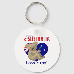 Someone in Australia Loves Me  Koala Schlüsselanhänger
