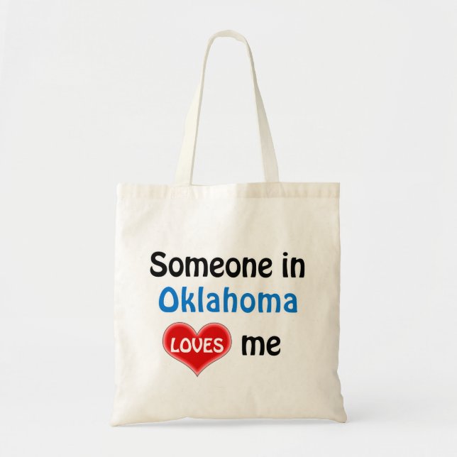 Someone in Oklahoma loves me Tragetasche (Vorne)