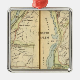 Somers, New York 2 Silbernes Ornament