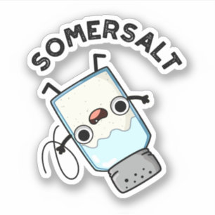 Somersalz Funny Somersault Salt Pun Aufkleber
