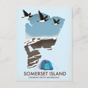 Somerset Island, Kanada Vintage Karte