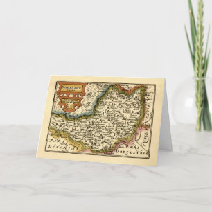 Somerset Landkreis England Altes antikes Atlantik Karte