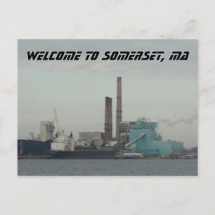 Somerset, MA Postkarte