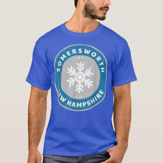 Somersworth New Hampshire NE Winter Snow Snowflake T-Shirt