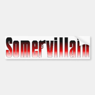 Somervillain Rot-Autoaufkleber Autoaufkleber