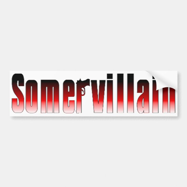 Somervillain Rot-Autoaufkleber Autoaufkleber (Vorne)
