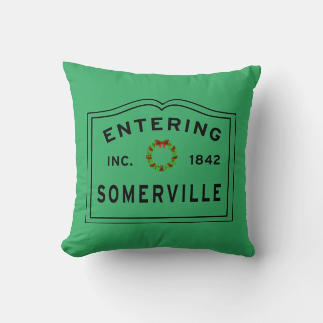 Somerville, MA Holiday Kissen (Vorderseite)