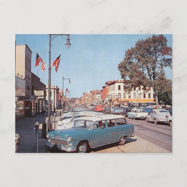 Somerville, New Jersey, View Vintag Postkarte (Vorderseite)