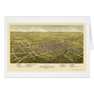 Somerville, NJ panoramische Karte - 1882