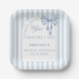 Something Blue Before I Do Bow  Pappteller
