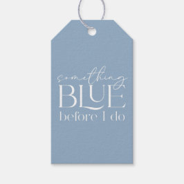 Something Blue Before I Do Bridal Shower Geschenkanhänger