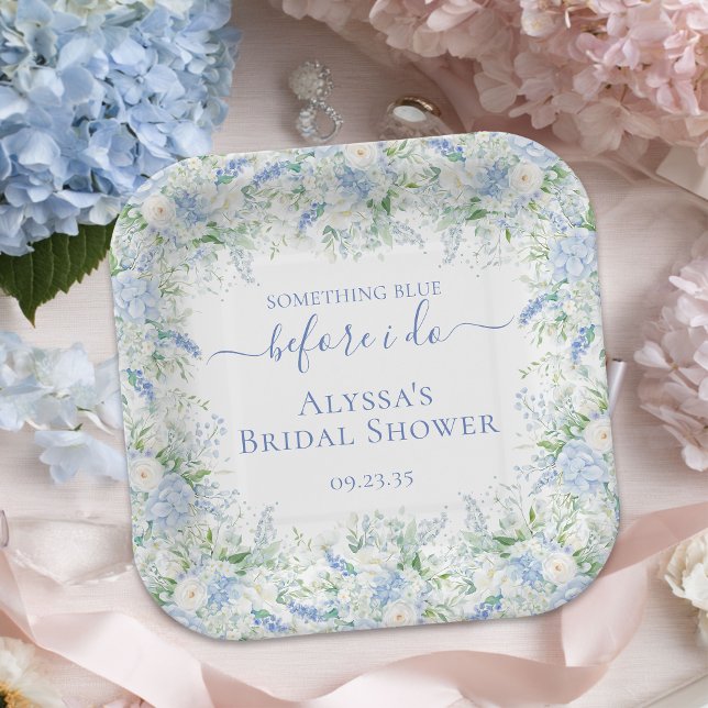 Something Blue Before I Do Bridal Shower Pappteller (Von Creator hochgeladen)