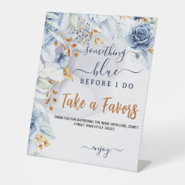 Something Blue Before I Do Bridal Shower Party Sockelschild