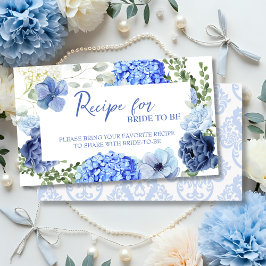 Something blue before i do recipe for the bride begleitkarte