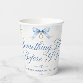 Something Blue Brautparty-Papierbecher | Blau Hydr Pappbecher