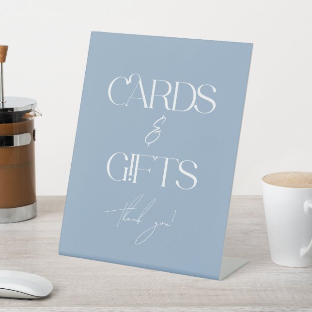 Something Blue Bridal Shower Cards & Gifts Sockelschild (In SItu)