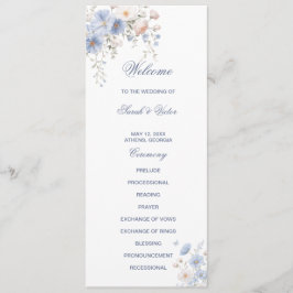 Something Blue Double Sided Flat Program Programm