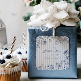 Something Blue Favor Stickers Bridal Shower Labels