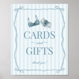 Something Blue Lingerie Bachelorette Cards & Gifts Poster