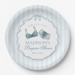 Something Blue Lingerie Shower Bachelorette Bridal Pappteller