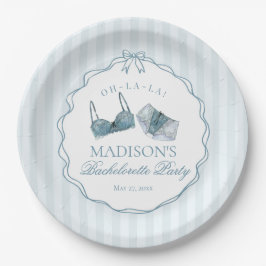 Something Blue Lingerie Shower Bachelorette Bridal Pappteller