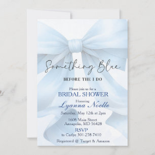 Something Blue vor meiner Bridal Shower Einladung