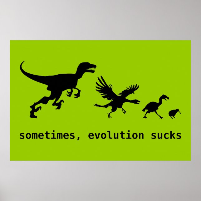 Sometimes, Evolution Sucks Poster (Vorne)