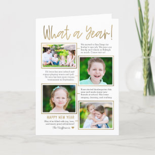 Sommaire de l'année Couleur modifiable Carte photo