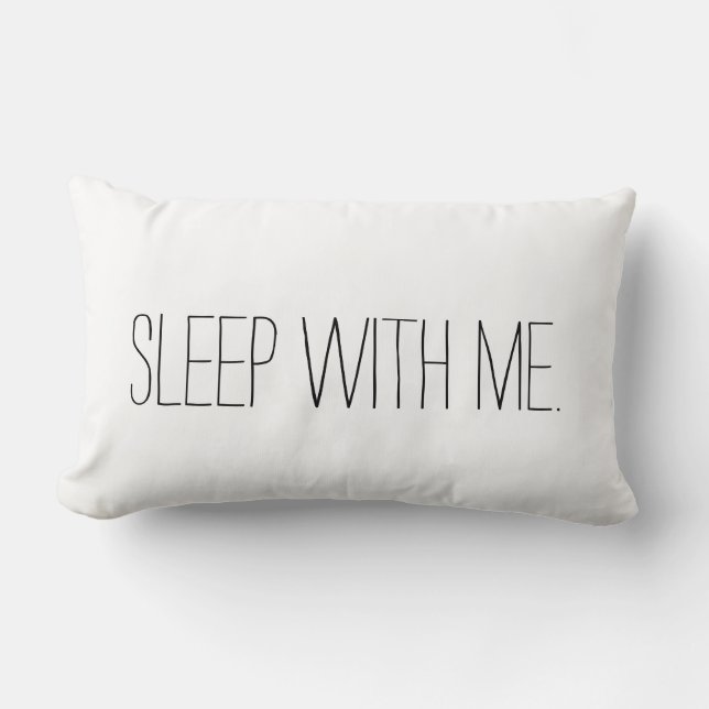 Sommeil avec moi coussin drôle de chambre à (Recto)