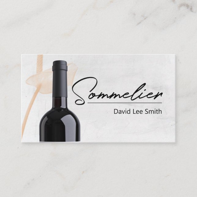 Sommelier Visitenkarte (Vorderseite)