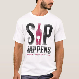 Sommelier Wein Trinken Pun Vintag Sip Ha T-Shirt