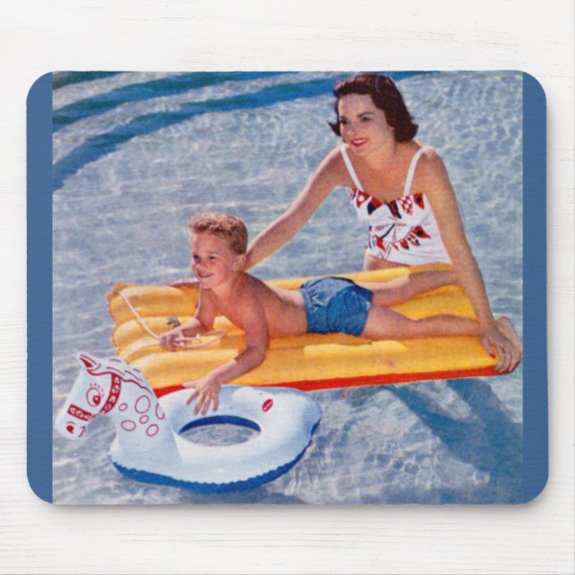 Sommer 1950 im Pool Mousepad (Vorne)