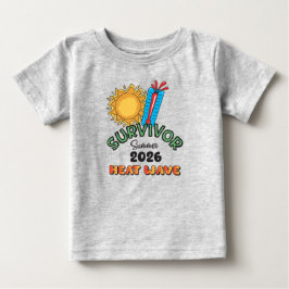 Sommer 26 Hitzewelle Baby Feinripp Jersey T-Shirt