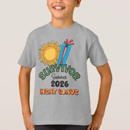 Sommer 26 Hitzewelle Jungen Basic T-Shirt