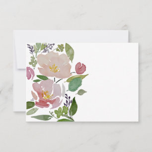 Sommer #2 - Floral 3.5 X 5 Blank-Anmerkung-Karte Mitteilungskarte