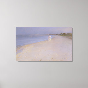 Sommer-Abend am Südstrand, Skagen, 1893 Leinwanddruck