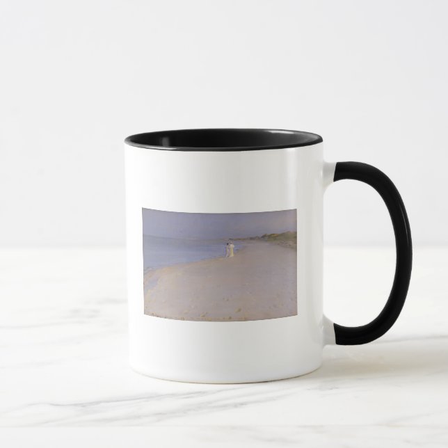 Sommer-Abend am Südstrand, Skagen, 1893 Tasse (Rechts)