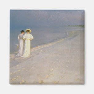 Sommer-Abend auf dem Skagen südlichen Strand Magnet